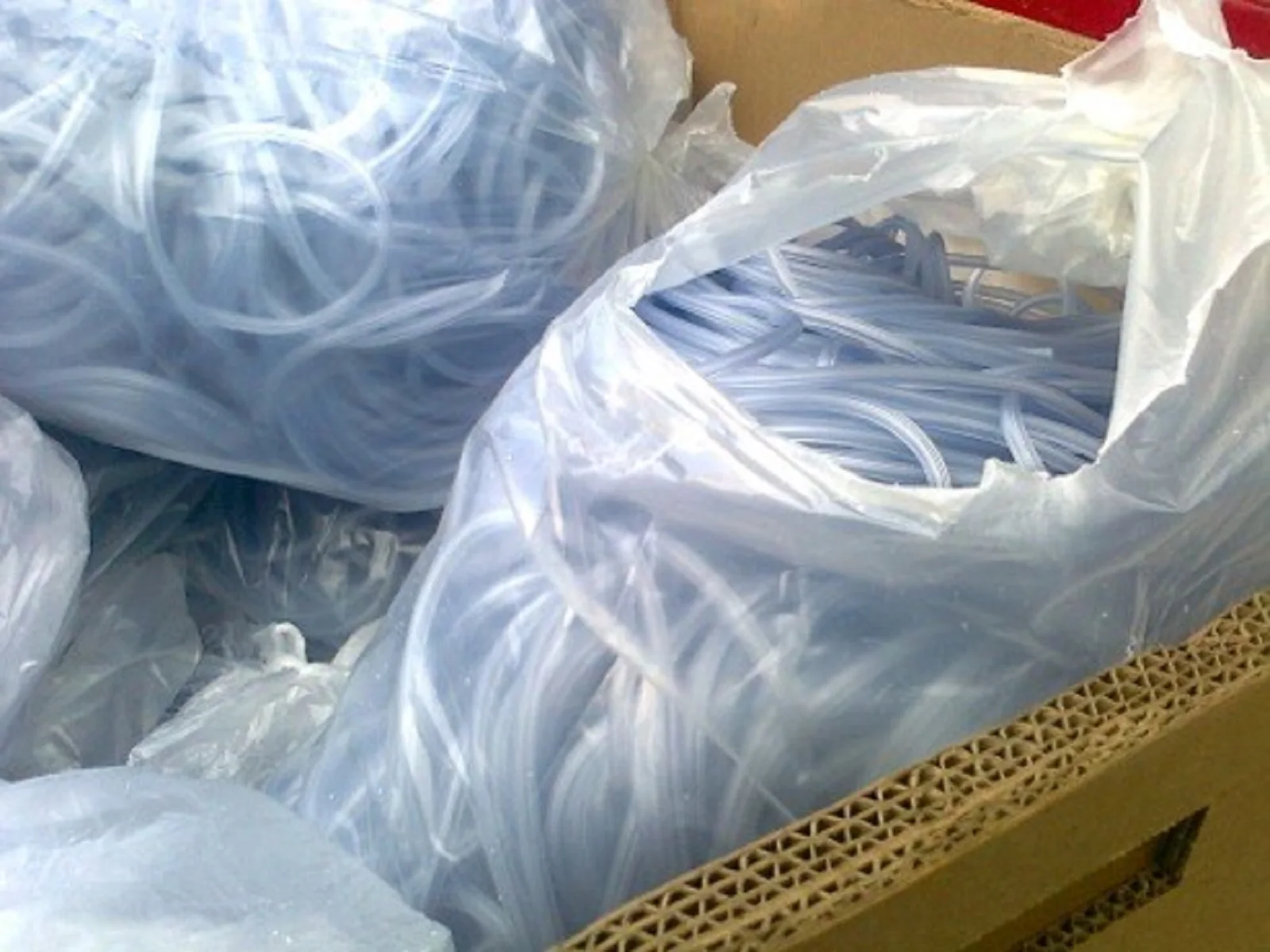 Post Industrial Pvc Scrap Flexible Soft Medical Tube And Bag Scrap