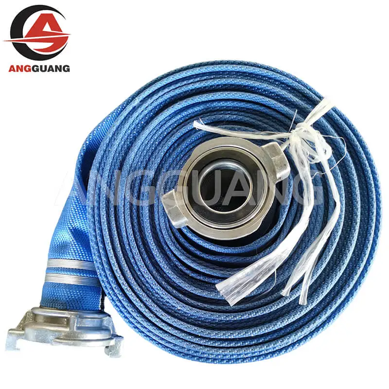 Blue Coated Fire Hose with Storz Couplings Guangmin