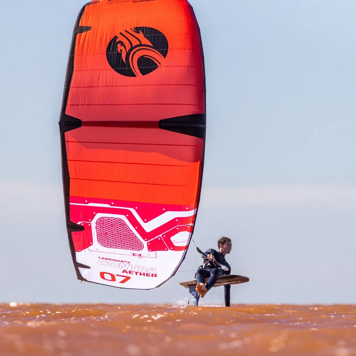 Sale Cabrinha Contra 1 Strut Surfing Kites 14m Red And Light Blue Color Kite For Kiteboarding