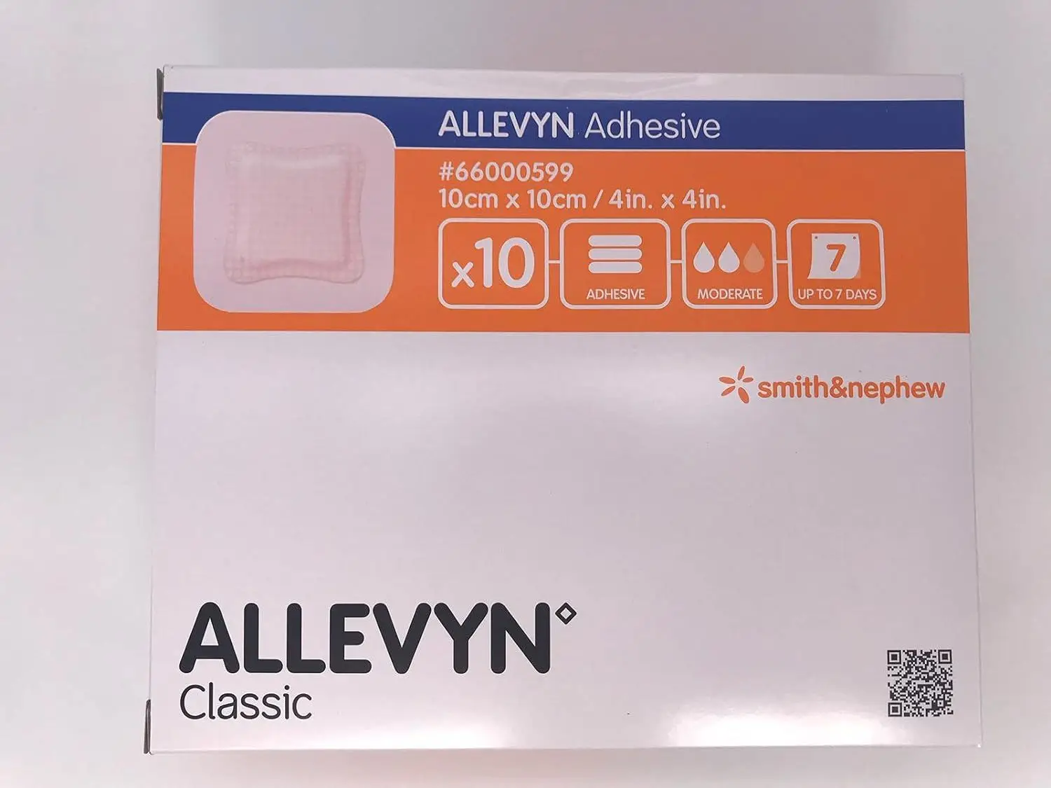 Allevyn Adhesive 10cm X 10cm Pack Of 10 Self-adhesive Wound Dressings ...