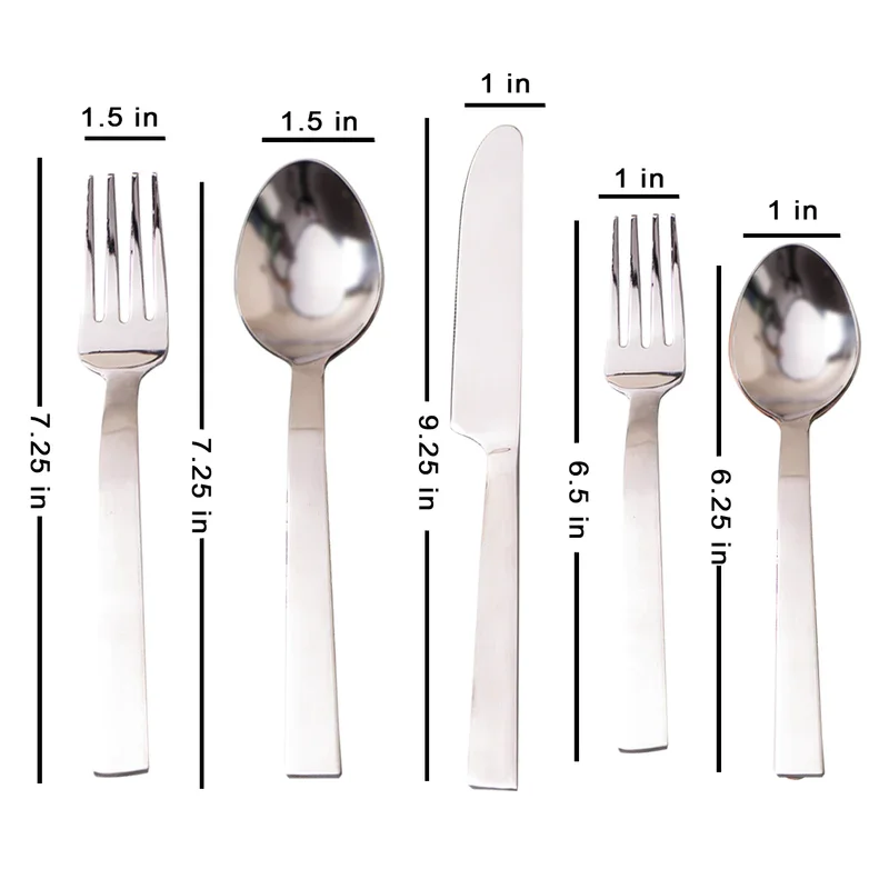 Wholesale Custom Metal Gold Flatware Bulk Fork Knife And Spoon Set Stainless Steel Cutlery Set