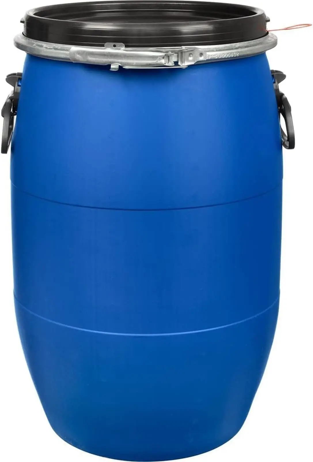 Large Plastic Blue Open Top Storage Barrel