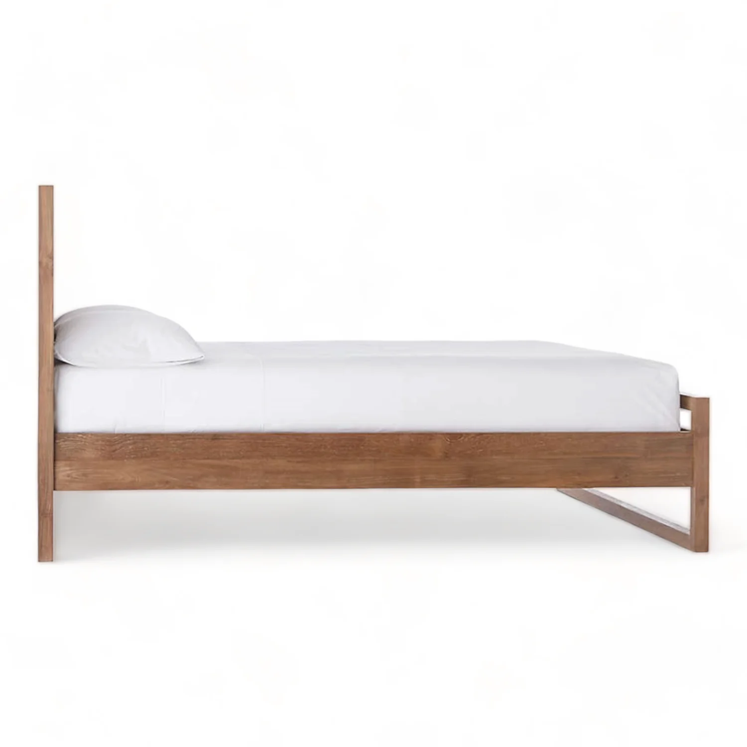 Minimalist Modern Teak Wood Beds Furniture Teak Wood Bed Frame Double ...