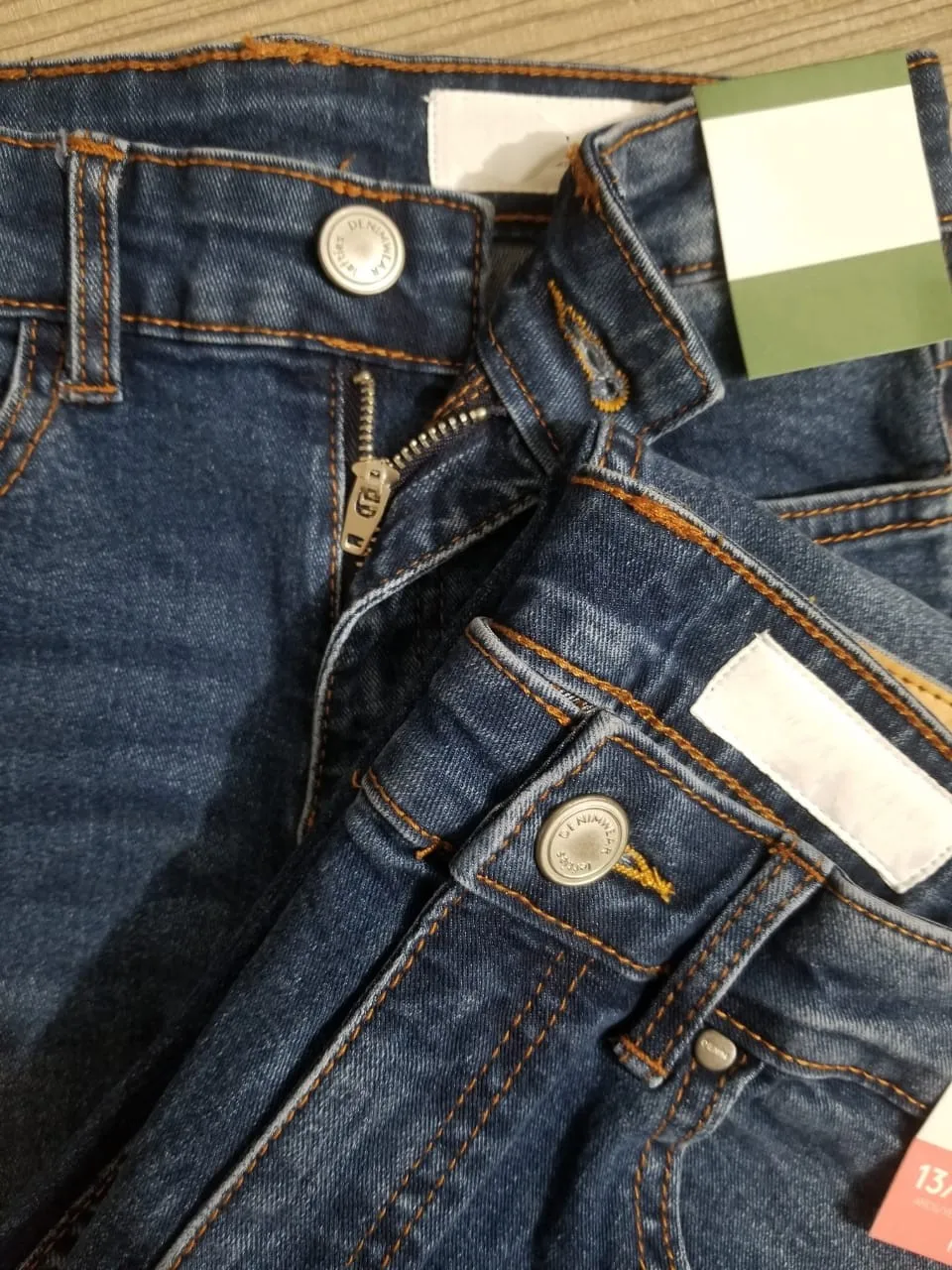 Jeans Boys Summer New Pocket Embroidery Reduced Age Small Straight Leg