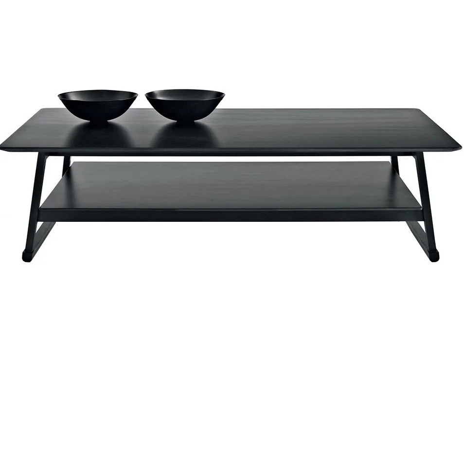 White Enamel Finished Center Table Living Room Furniture Marble Top