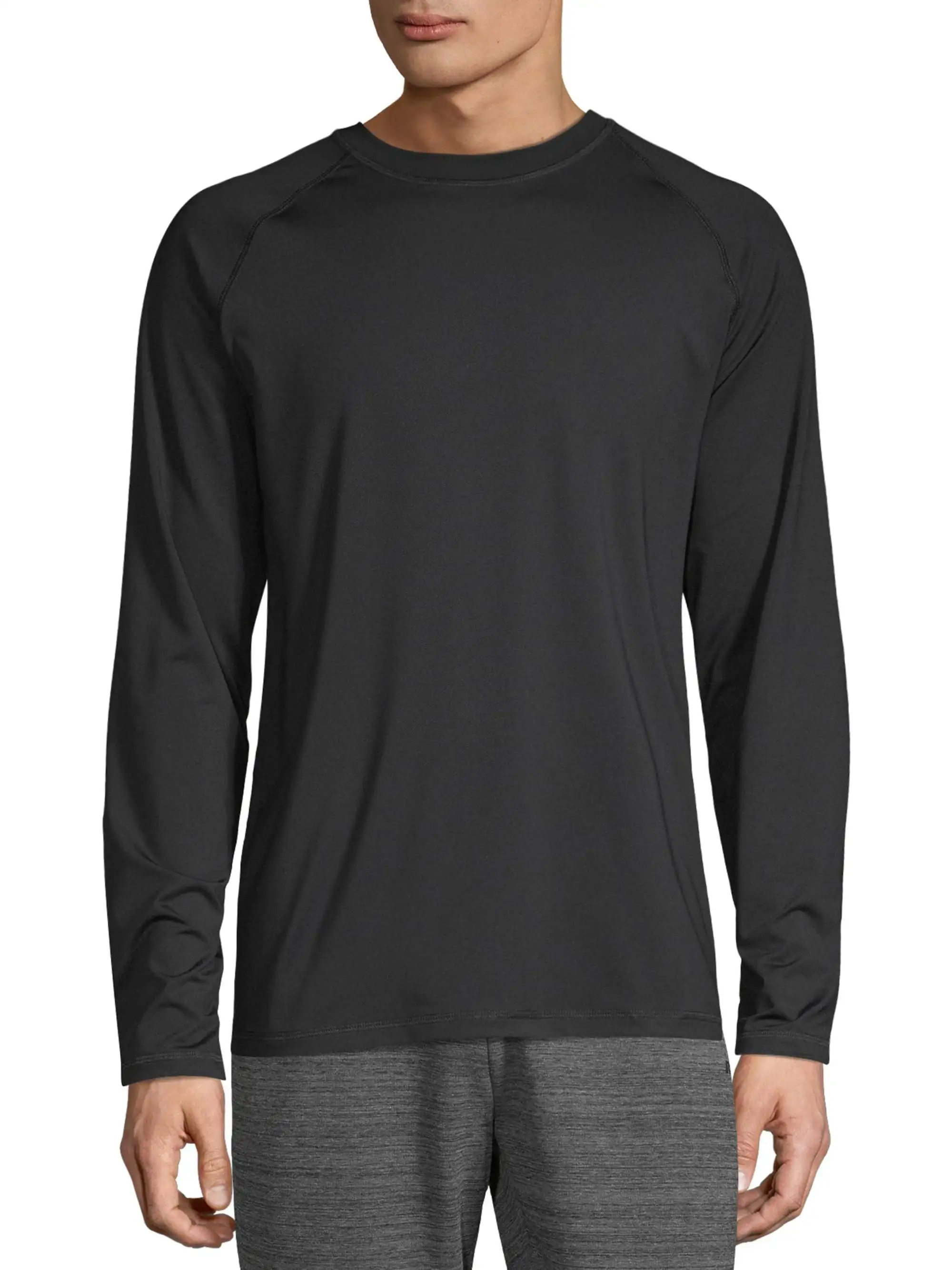 Men's Long Sleeve Loose Fit Rash Guard Surf Shirt Sports Swimwear Rash