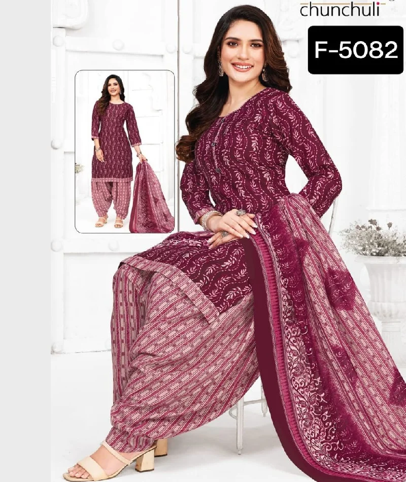 Indian And Pakistani Cotton Salwar Kameez Pure Cotton Print With Fancy Mirror Work Women Dress 3845