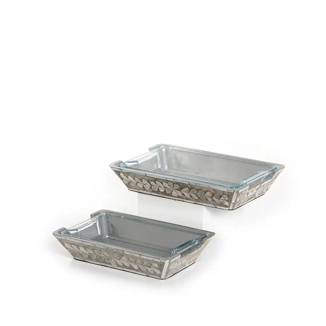 Luxury Design Standard Size Mother Of Pearl Acrylic Serving Tray Unique