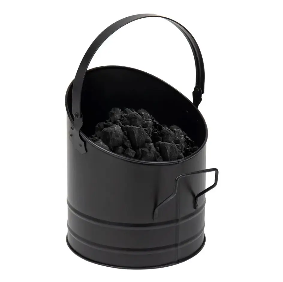 Traditional Steel Ash Coal Bucket Fire Pits Outdoor Accessories For ...