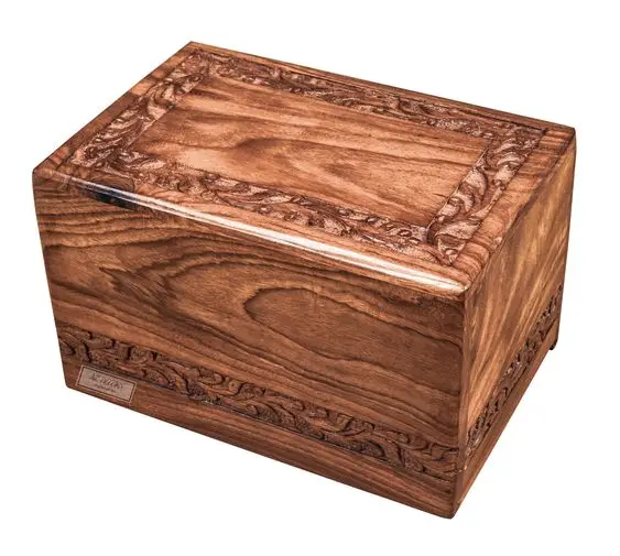 American Style Acacia Ashes Casket Eco Friendly Wooden Adults And Pet ...