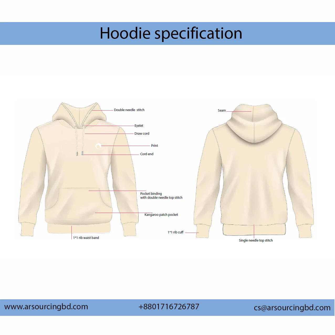 2023 Top Style Hoodies Men's 100 Cotton Heavy Weight Luxury Quality