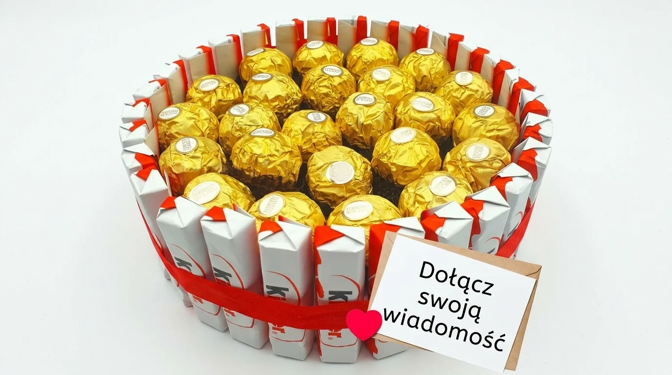 Tort ze słodyczy na prezent