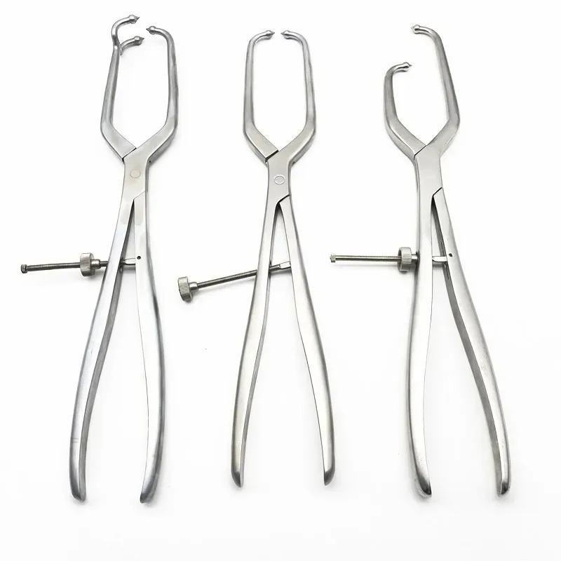 Stainless Steel Pelvic Reduction Forceps With Pointed Ball Tips 