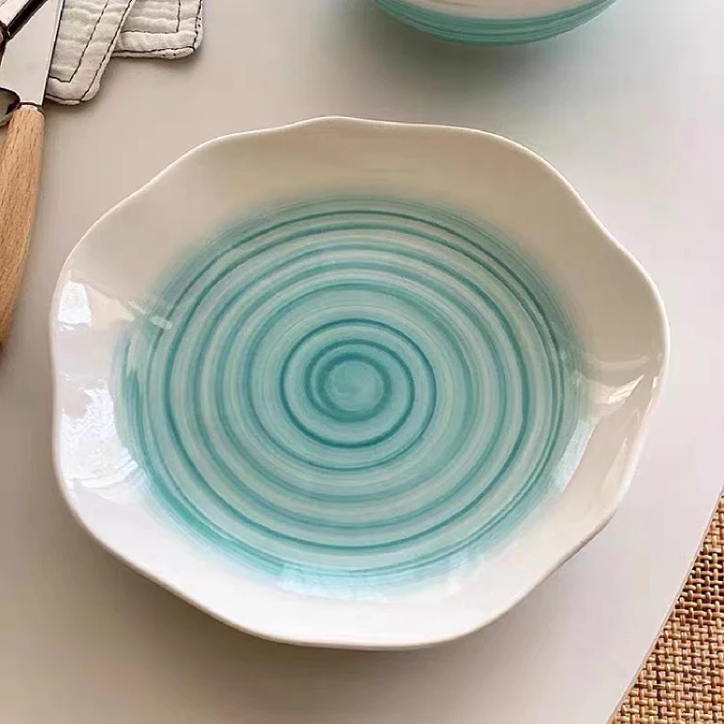 Personalized Luxury Dinnerware Custom Logo Home Restaurant Deep Plate