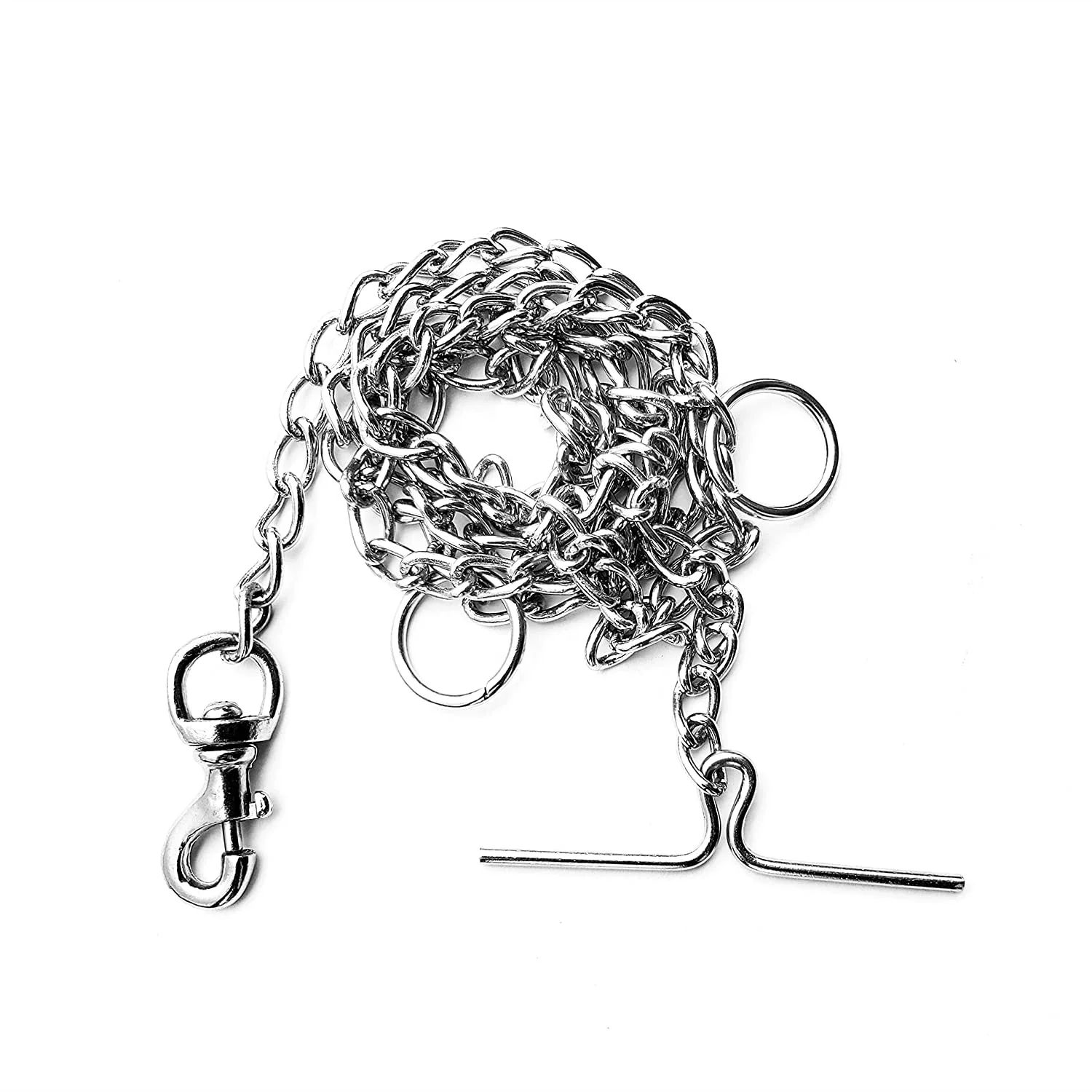 Pure Source India Dog Chain Silver Grind No.8 Heavy Weight Dogs Leash