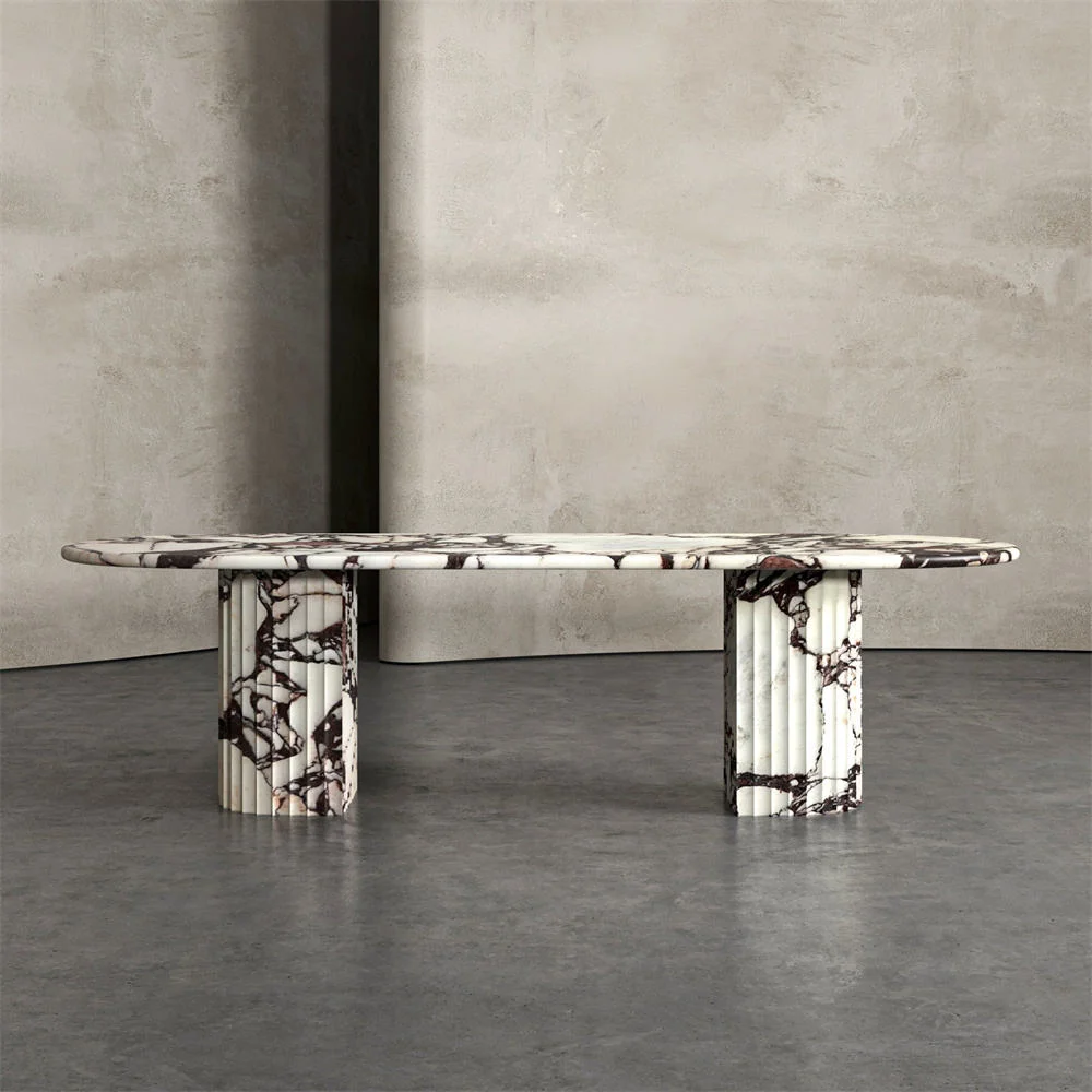 Calacatta Viola Monolithic Dining Table