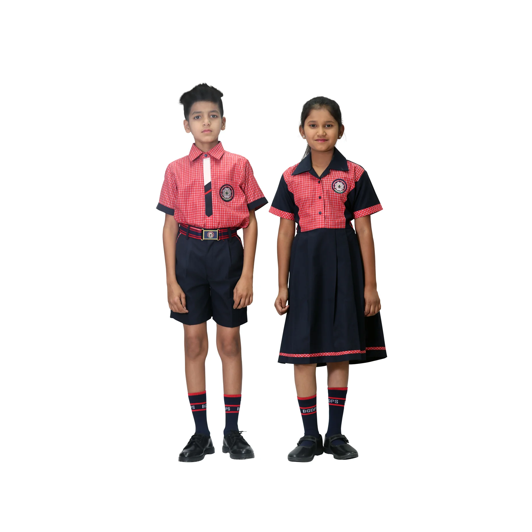 Super Sell 2024 School Uniform With Customized Size Boys And Girls