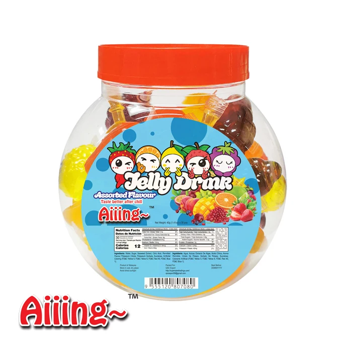 Aiiing Fruit Jelly Drink Tik Tok Fruit Shaped Jelly Grapes,Strawberry ...