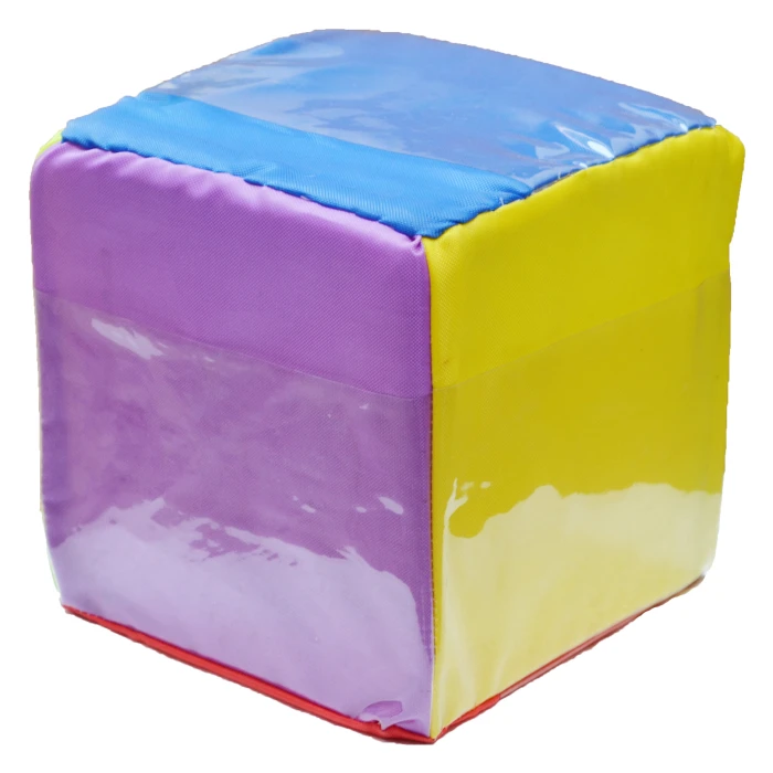 Kids Play Soft Foam Cube Blocks With Pocket For Keeping Cards With