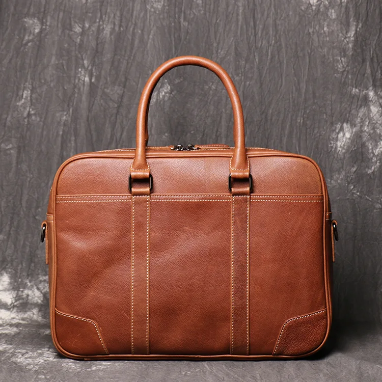 Custom Leather Laptop Bag Satchel Laptop Handbag Shoulder Bag For