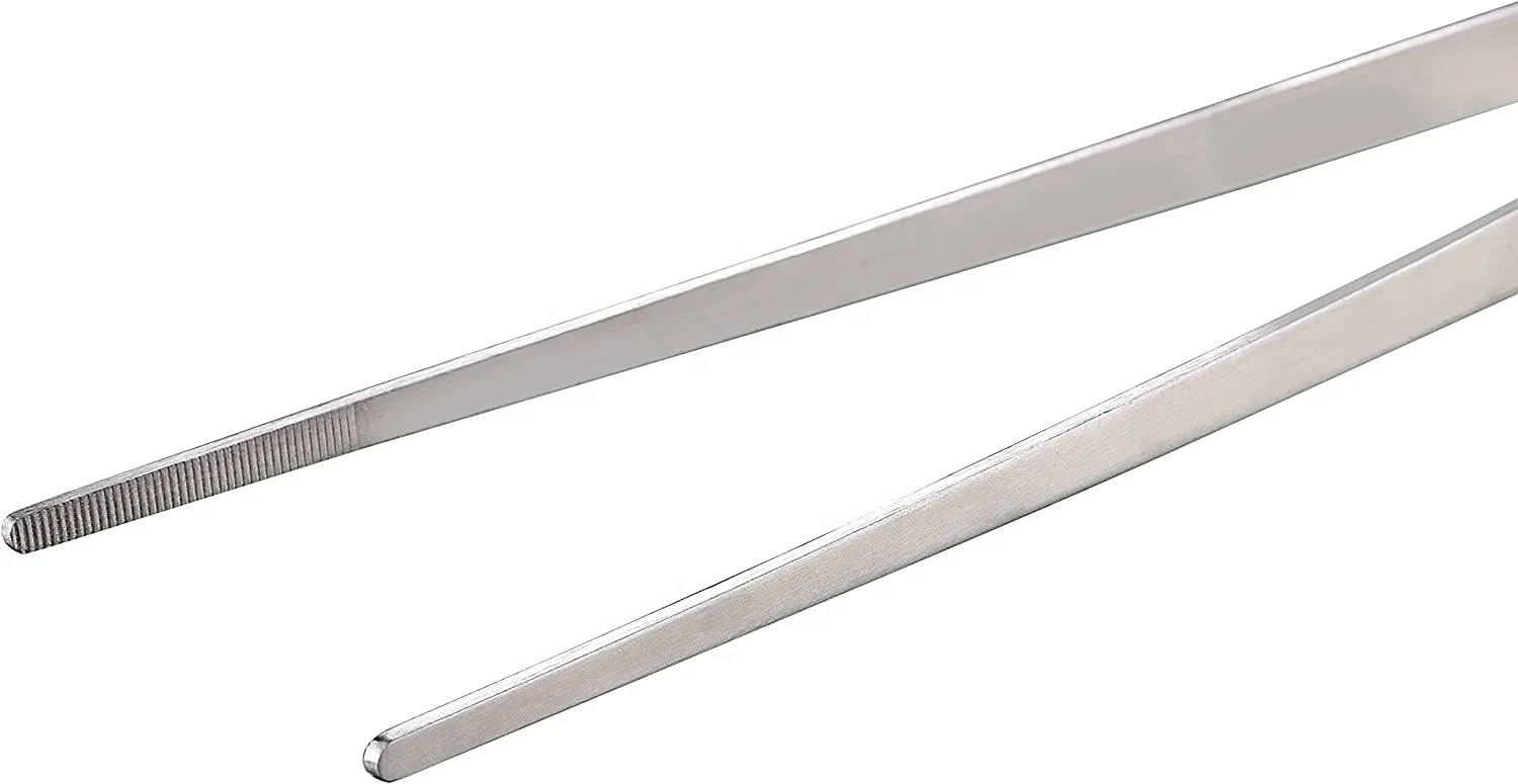 Aquarium Tweezers Thick Stainless Steel Straight/curved Tweezers Set For Fish Tank Aquatic