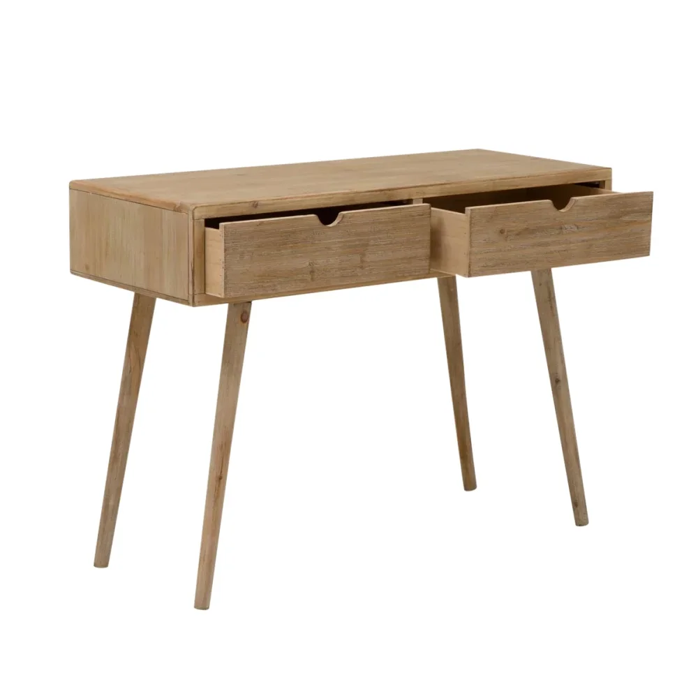 Modern Design Rough Finish Mango Solid Wood Console Table For Living