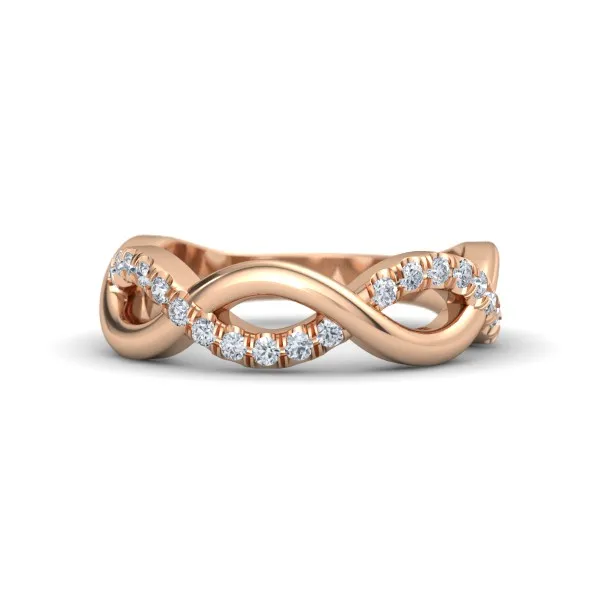 14k Gold Natural Diamond Eternity Band Ring - Perfect Gift