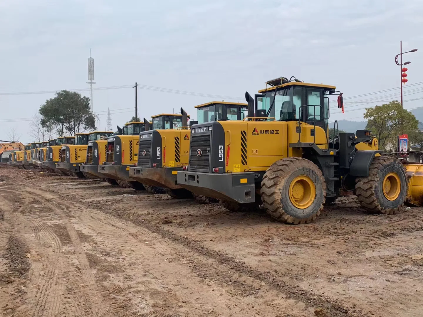 Doosan Dl505 23 Ton Telescopic Compact Wheel Pay Frontend Loader Diesel Hydraulic Top Tractor