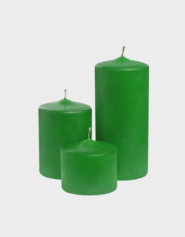 Pillar Candle Block Candle Clynder Candle 3 Pieces In A Pack Burgundy ...