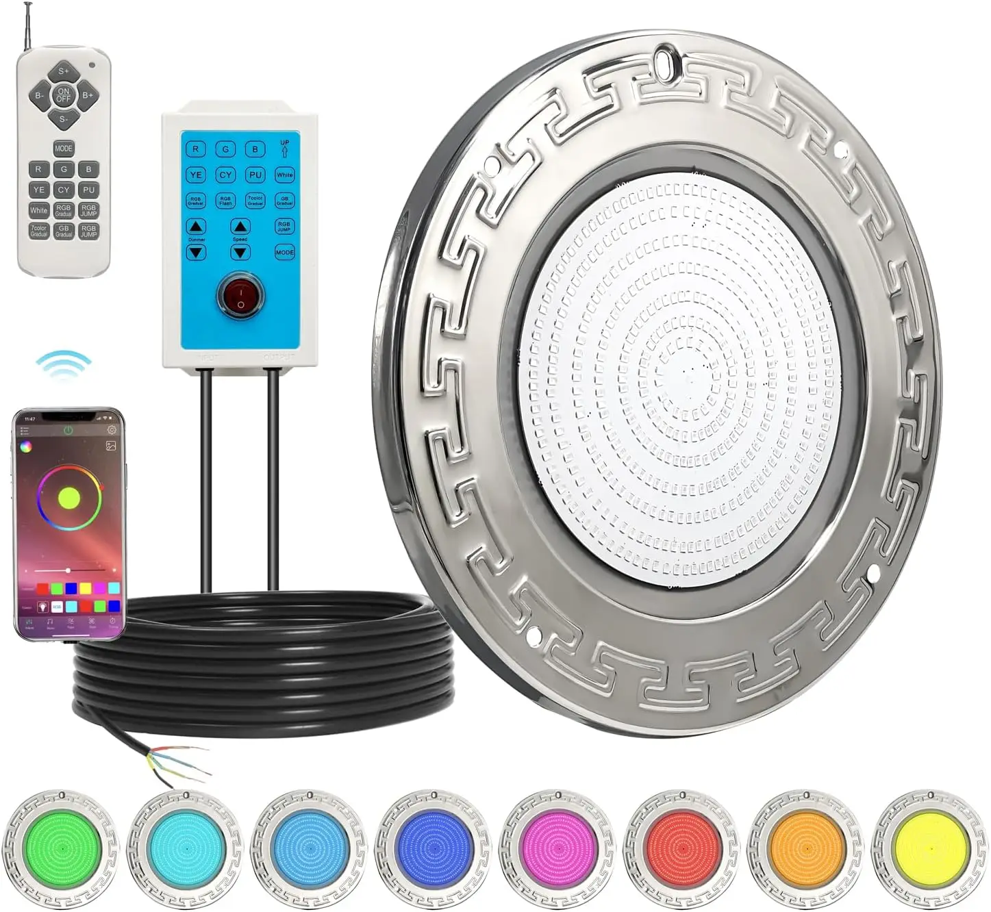 Pool Lights for Inground Pool Multicolor APP