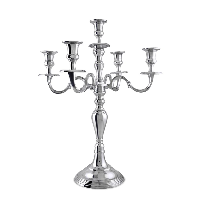 New Design 5 Arms Decorative Candelabra Candle Holders Pillar Candle ...