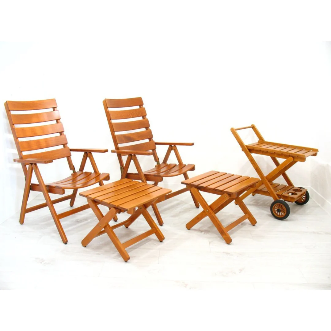 Modern Design Garden Chair And Table With Stroller Bar For Outdoor Garden Set Outdoor Furniture