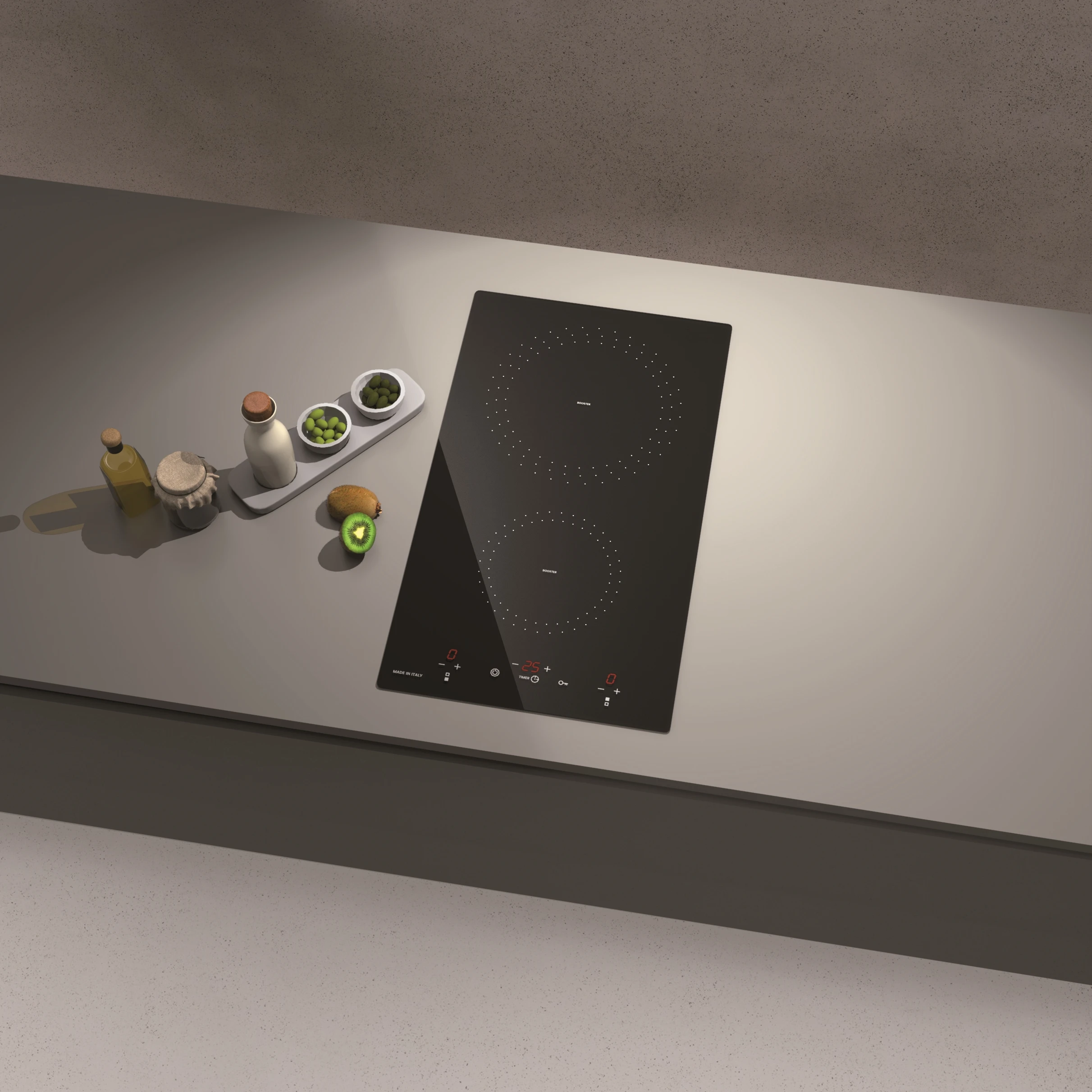 High Quality Made In Italy Design Black Induction Cooker Induction Hob