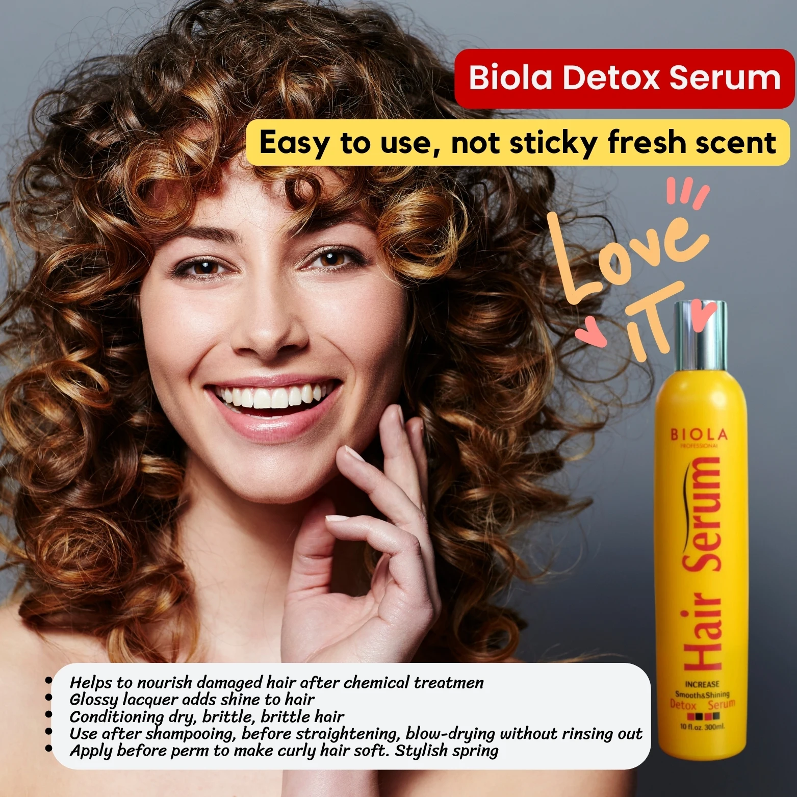 Biola Detox Serum Daily Hair Care Product Wholesale From Thailand Size
