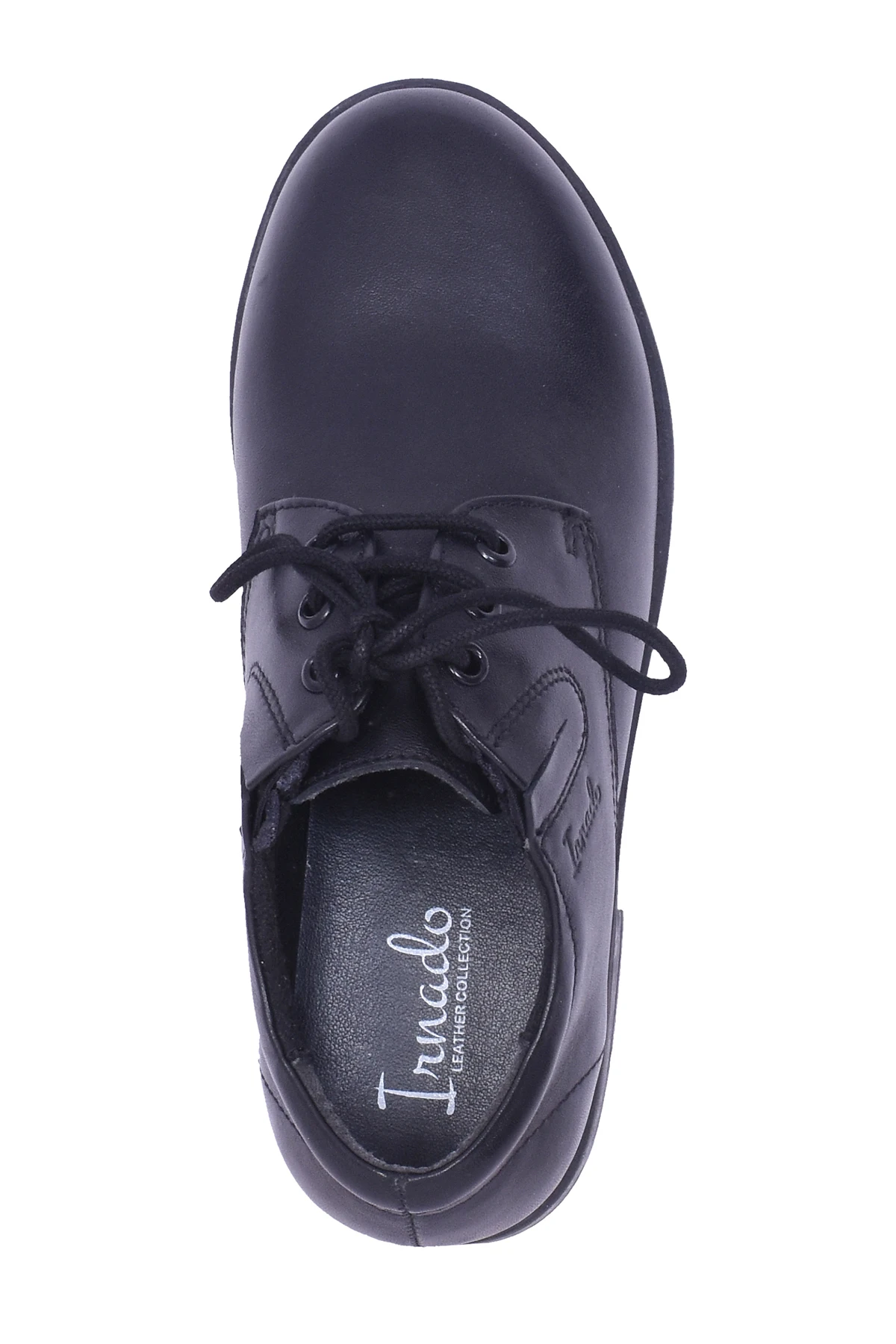 thumbnail image 2 of WeiJin Girls' Black Genuine Leather School Shoes – Soft, Formal, Flat Heel – US 4 / UK 2 / EU 36 2 of 3