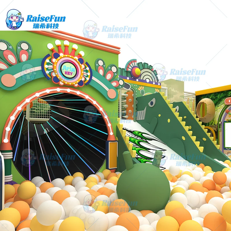 product raisefun wholesale kid soft playground dinosaur theme set for kids-3