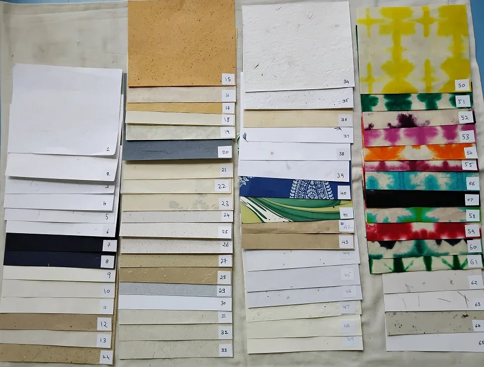 Custom Made Deckle Edged Cotton Rag Handmade Papers In Size A5