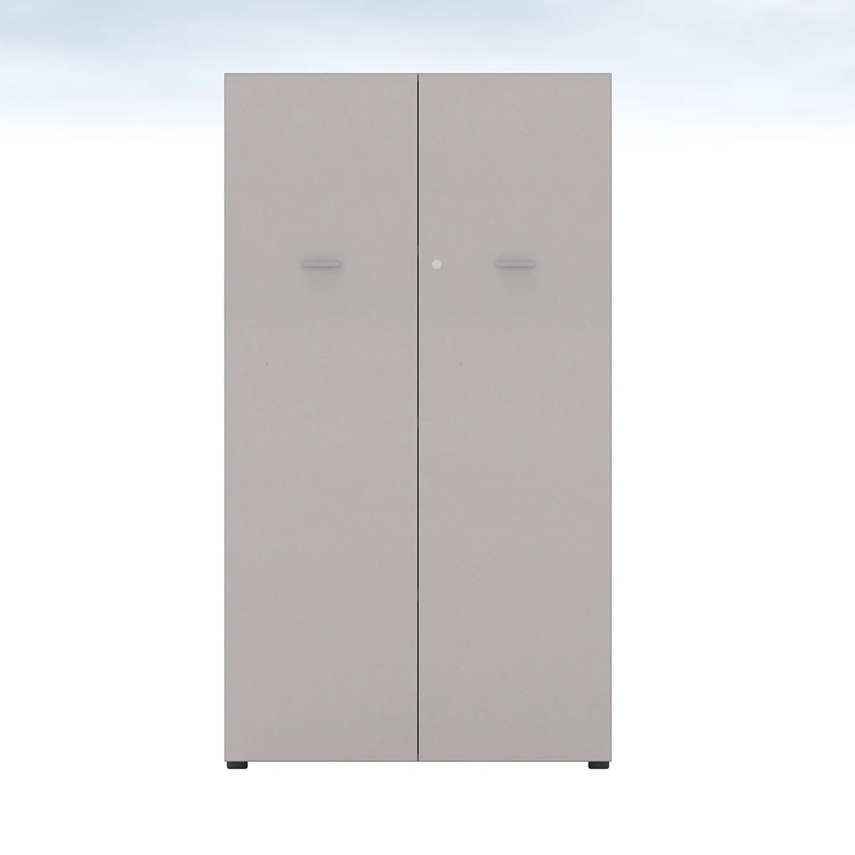 New Product Wood Light Bookcase L90xh160 With Doors With Lock 3