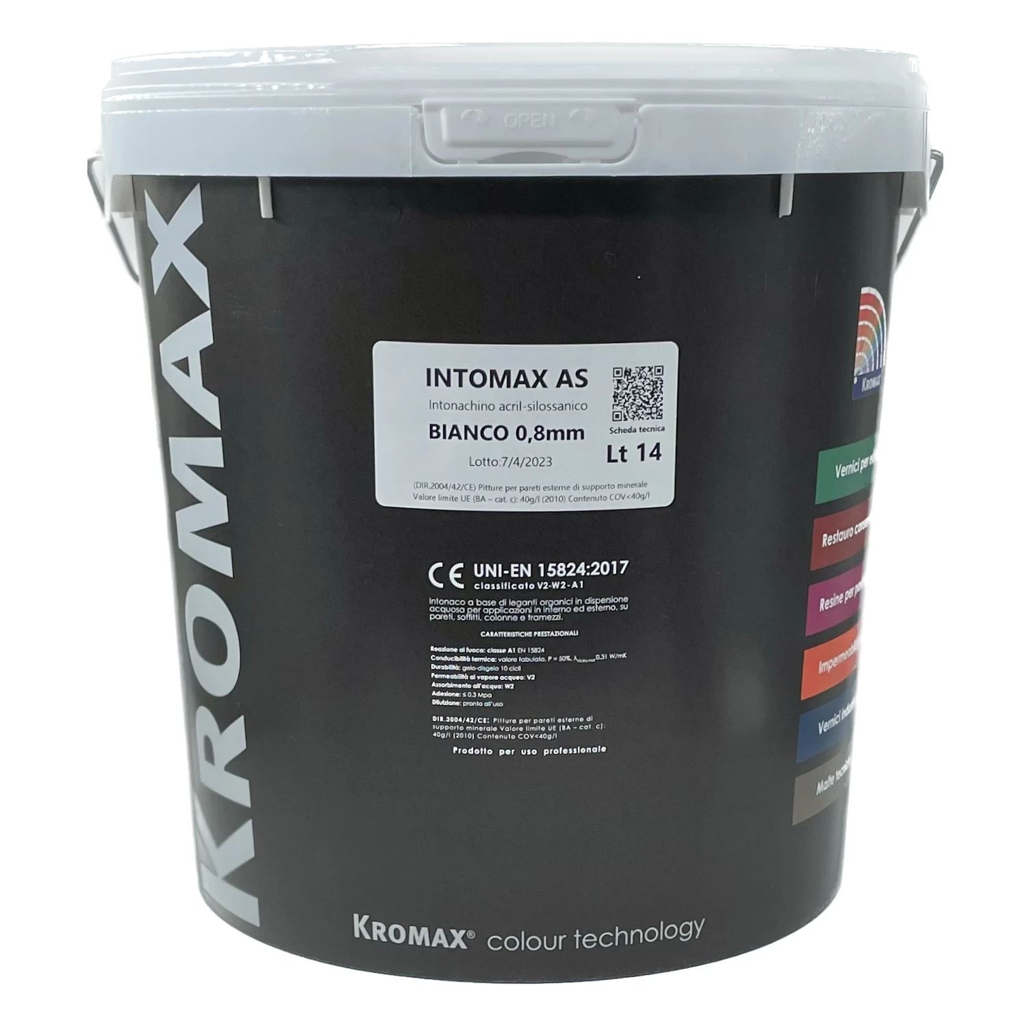 Colored Plaster Acryl Siloxane Colored Finish For Thermal Coat Kromax ...