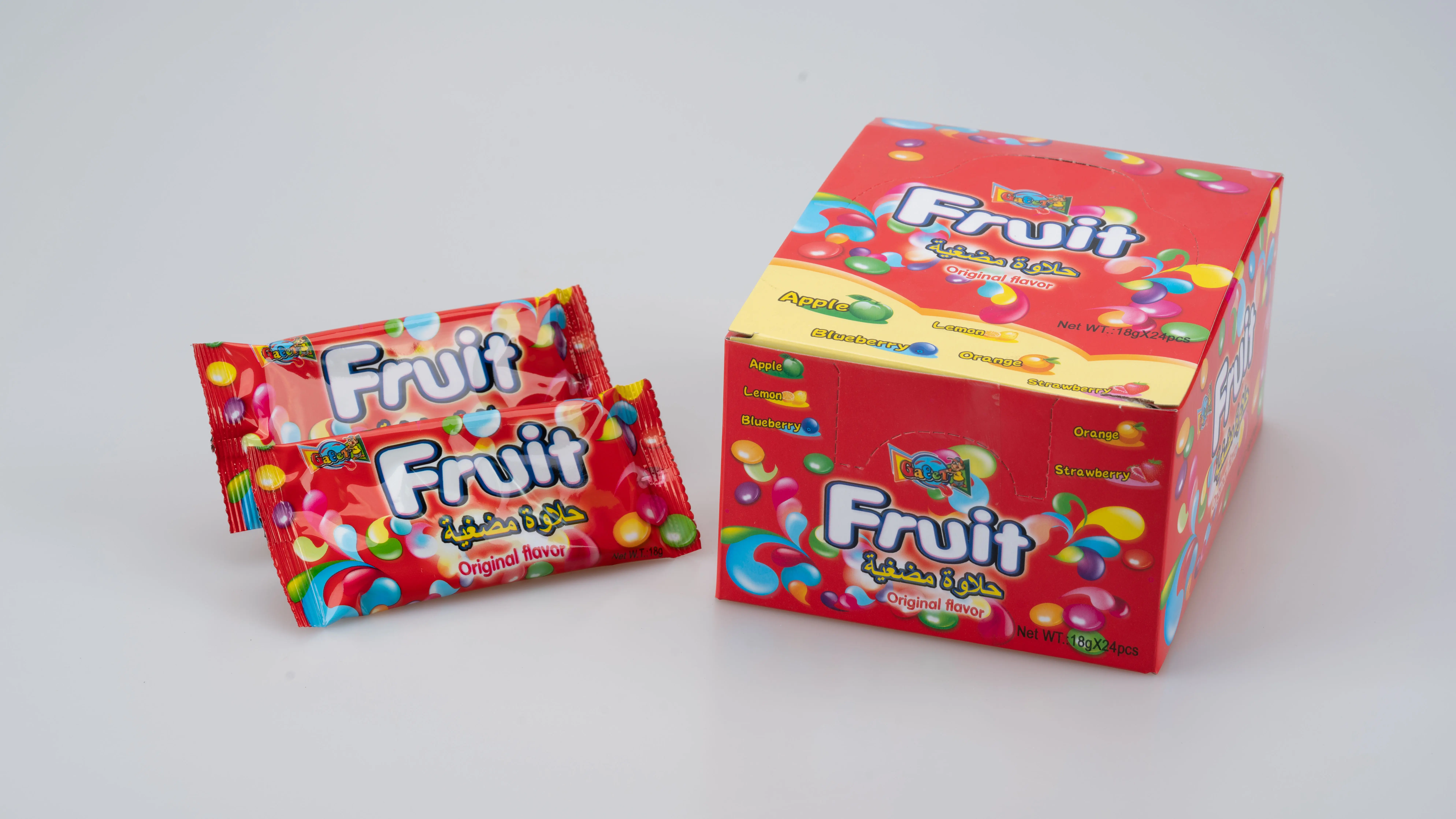 Wholesale Candy Factory Skittle Candy Bulk Chewies Fruity Caramelo