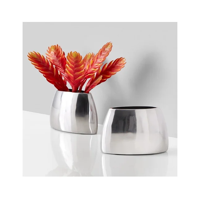 Classic Design Flower Vases Metal Vases For Wedding Table Office