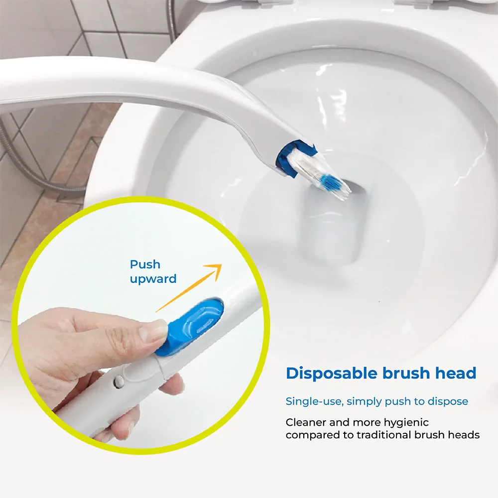 Taiwan Manufacturing Disposable Toilet Cleaning Brush Featuring