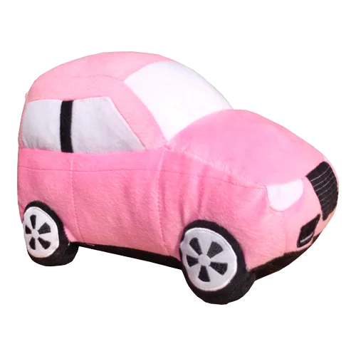 Plush Toy Pink Car Stuffed Soft Plush Toys For Little Baby Soft Touch