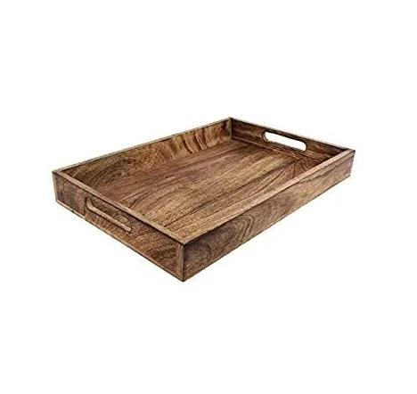 Multifunctional 15-inch Rectangle Table Bamboo Tray Bamboo Coffee Milk ...