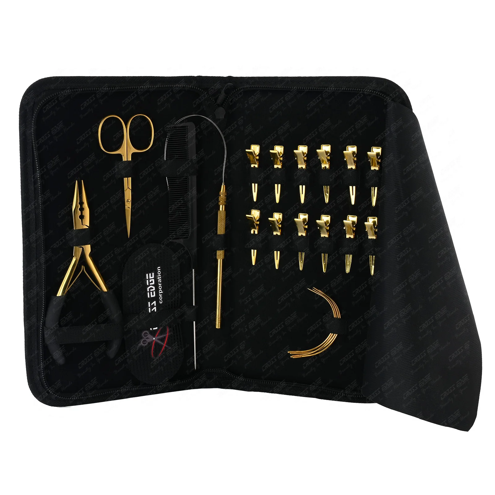 Nano & Micro Rings Hair Extension Tools Application Plier Kit With