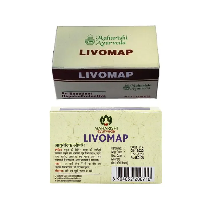 Maharishi Ayurvedic Livomap Tablet For Liver Care Health Supplement