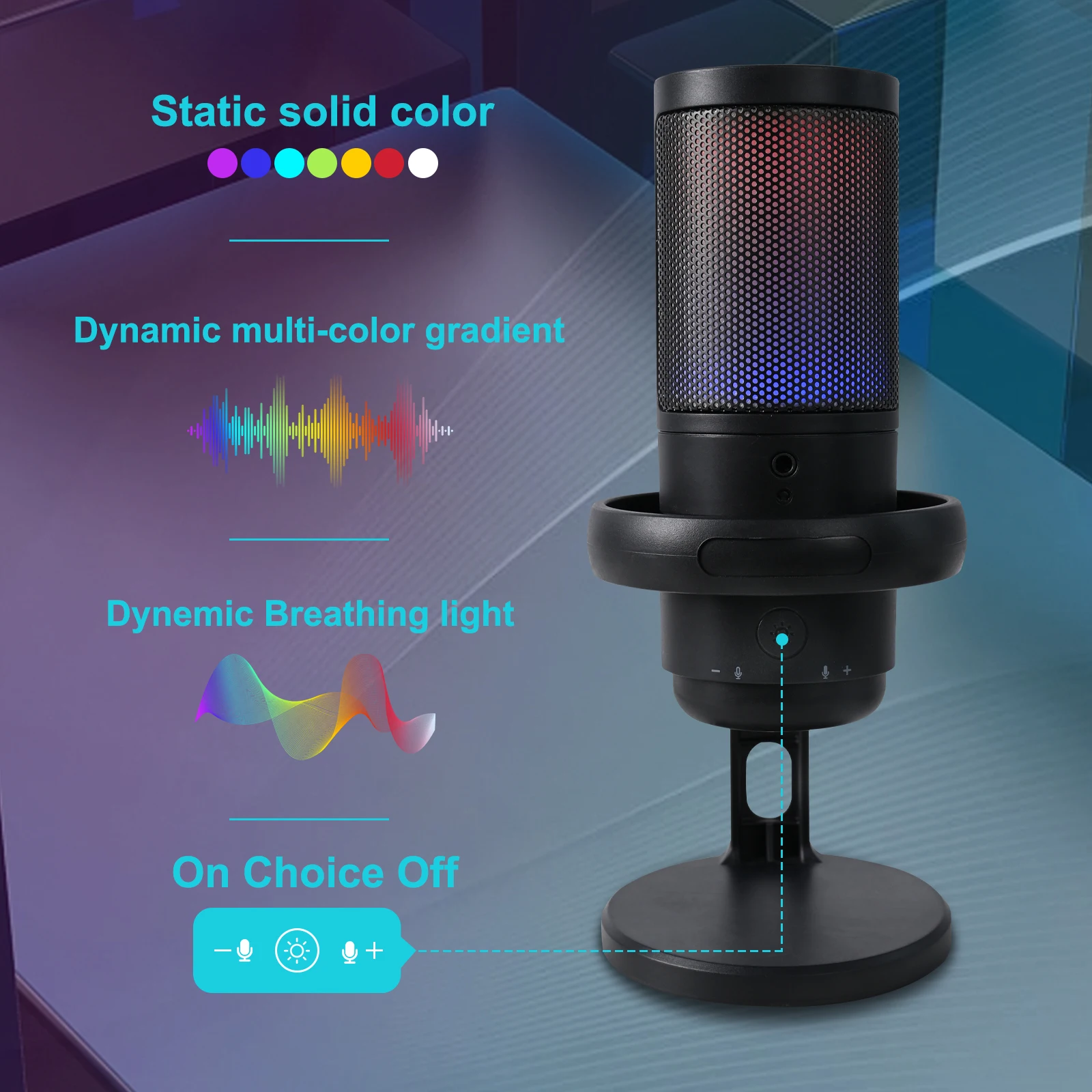 Fifine Gaming Microphone,Usb Pc Mic For Streaming,Podcasts,Recording ...