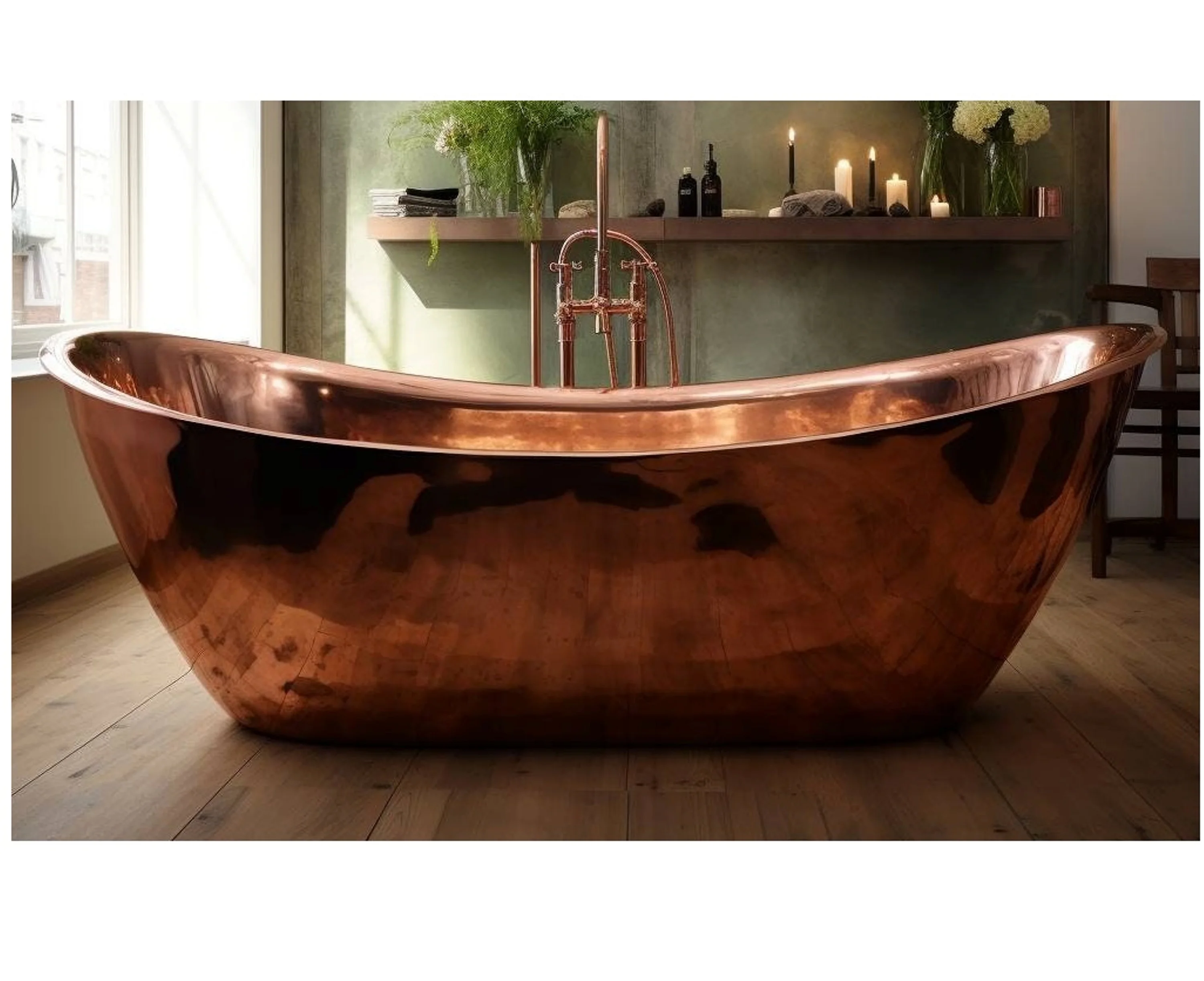 Handmade Copper Bathtub Copper Slipper Bathluxury Copper Over 100,000 Hammer Strikes Made By ...