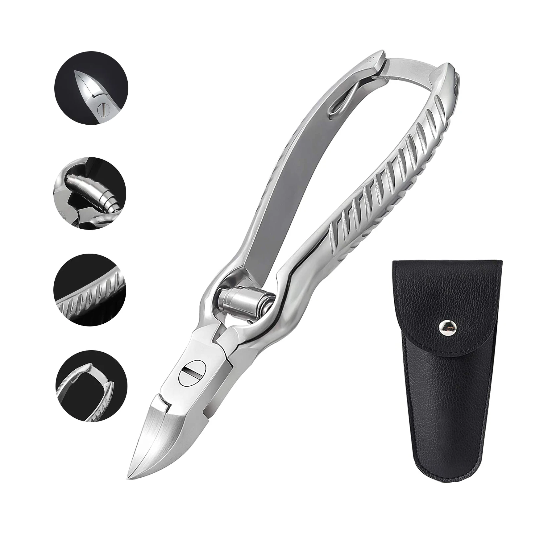 Professional Toenail Clippers For Thick Ingrown Toenails Stainless