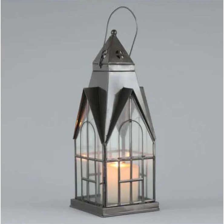 Vintage White Powder Coated Designer Metal Lantern Premium Quality